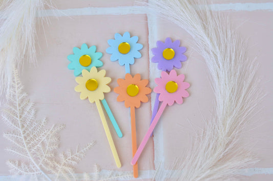 Daisy Cupcake Topper 6 pack - Premium  from The Aesthetic Gift Co - Just $24.99! Shop now at The Aesthetic Gift Co