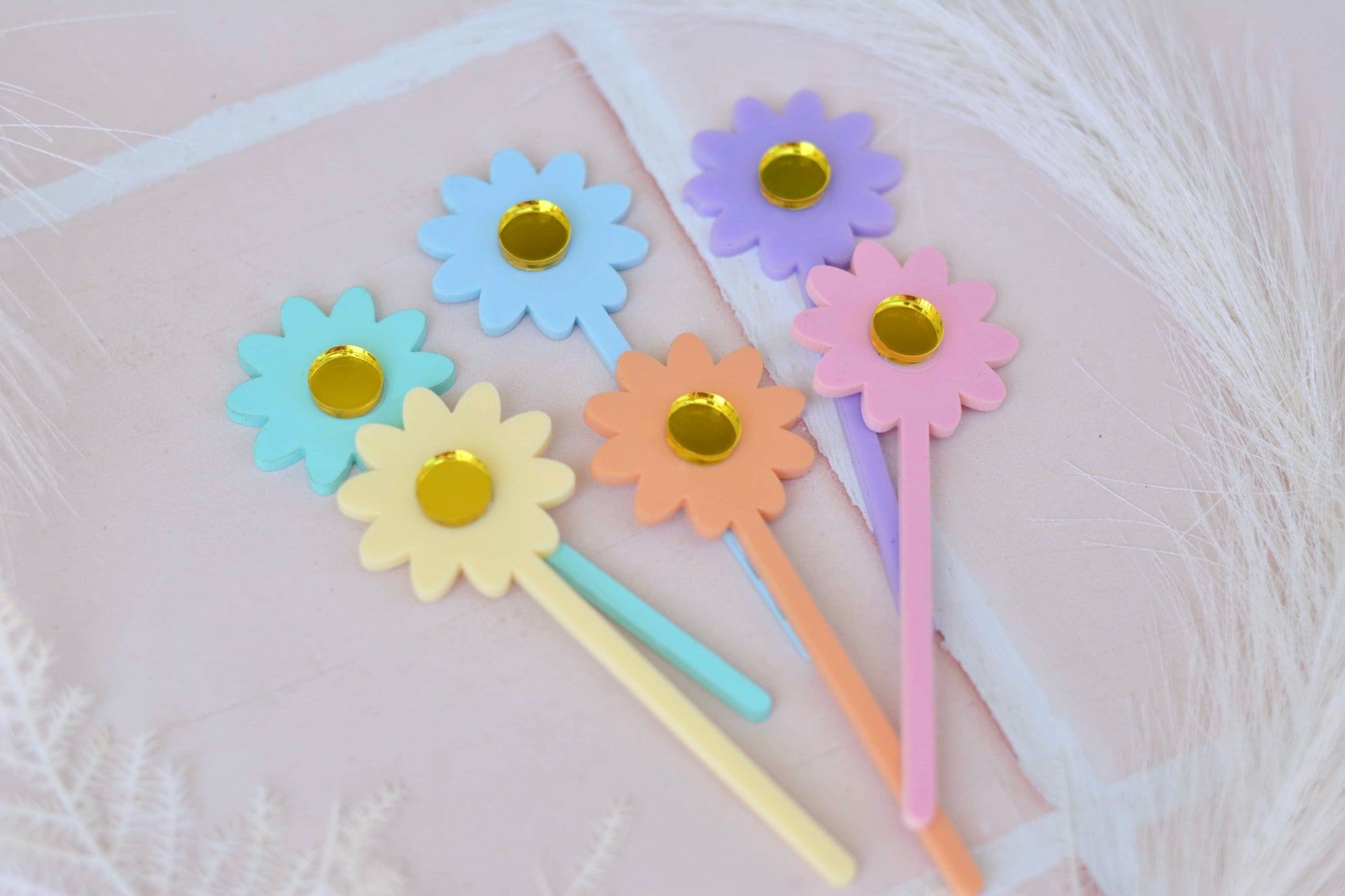 Daisy Cupcake Topper 6 pack - Premium  from The Aesthetic Gift Co - Just $24.99! Shop now at The Aesthetic Gift Co