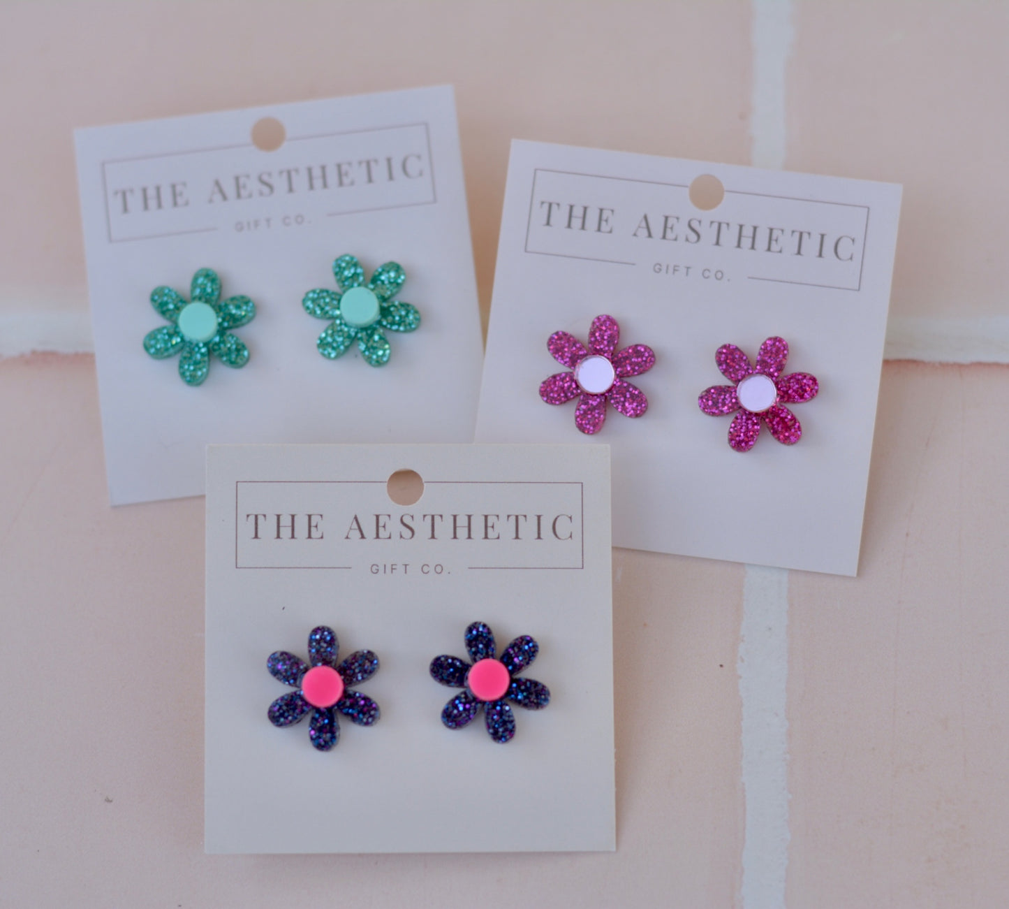 Lottie Flower Studs - Premium  from The Aesthetic Gift Co - Just $19.99! Shop now at The Aesthetic Gift Co