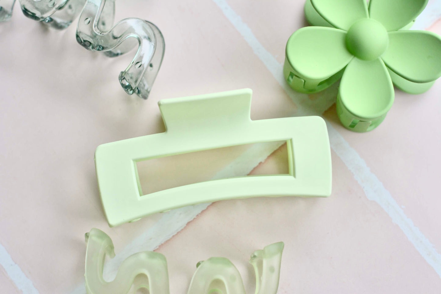 Sasha Claw Clip - Mint Green - Premium Hair Claw from The Aesthetic Gift Co - Just $7.50! Shop now at The Aesthetic Gift Co