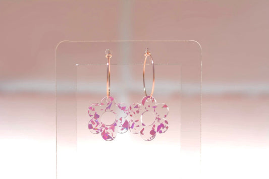 Sophie Flower Hoops - Premium  from The Aesthetic Gift Co - Just $29.99! Shop now at The Aesthetic Gift Co