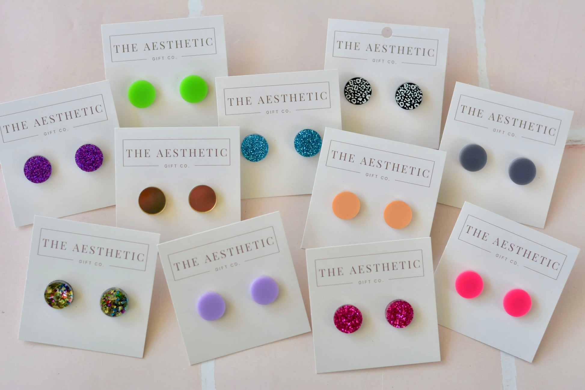 Dot Studs - Grey - Premium  from The Aesthetic Gift Co - Just $10.0! Shop now at The Aesthetic Gift Co