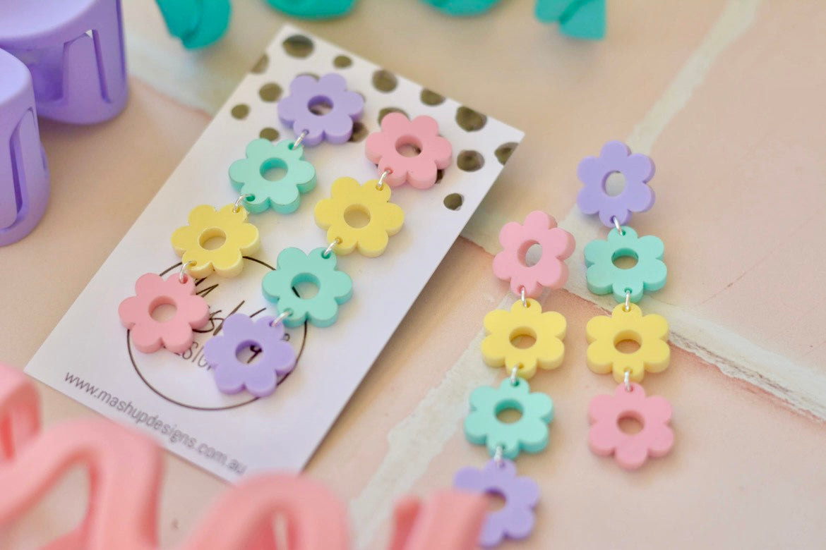 Spring Flower Chains - Pastel - Premium  from MashUp Designs - Just $29.99! Shop now at The Aesthetic Gift Co