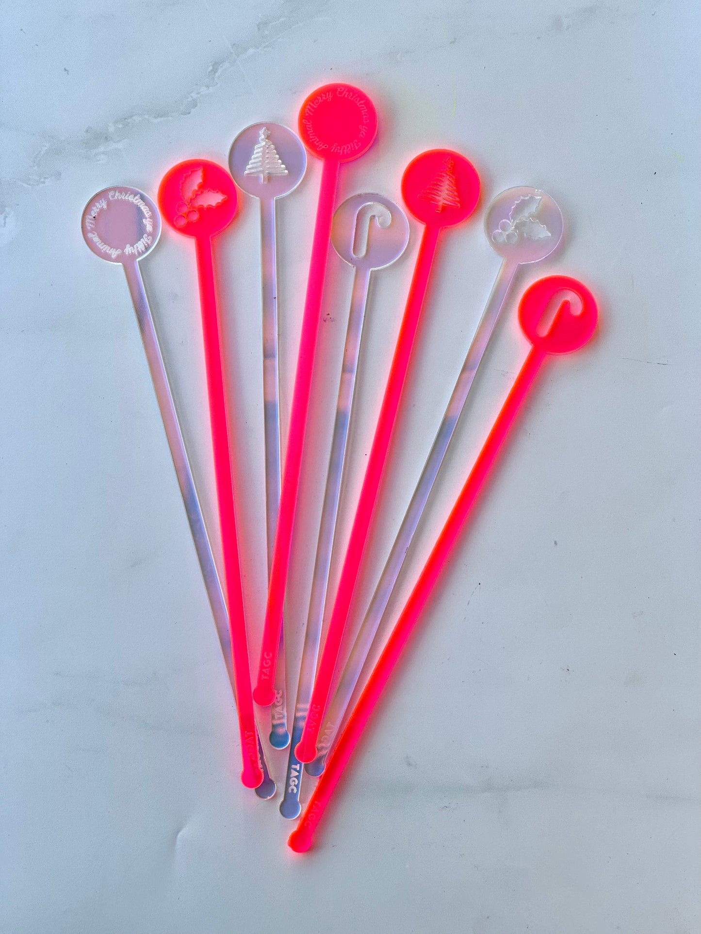 Christmas Swizzle Sticks 4 Pack - Premium  from The Aesthetic Gift Co - Just $5.99! Shop now at The Aesthetic Gift Co