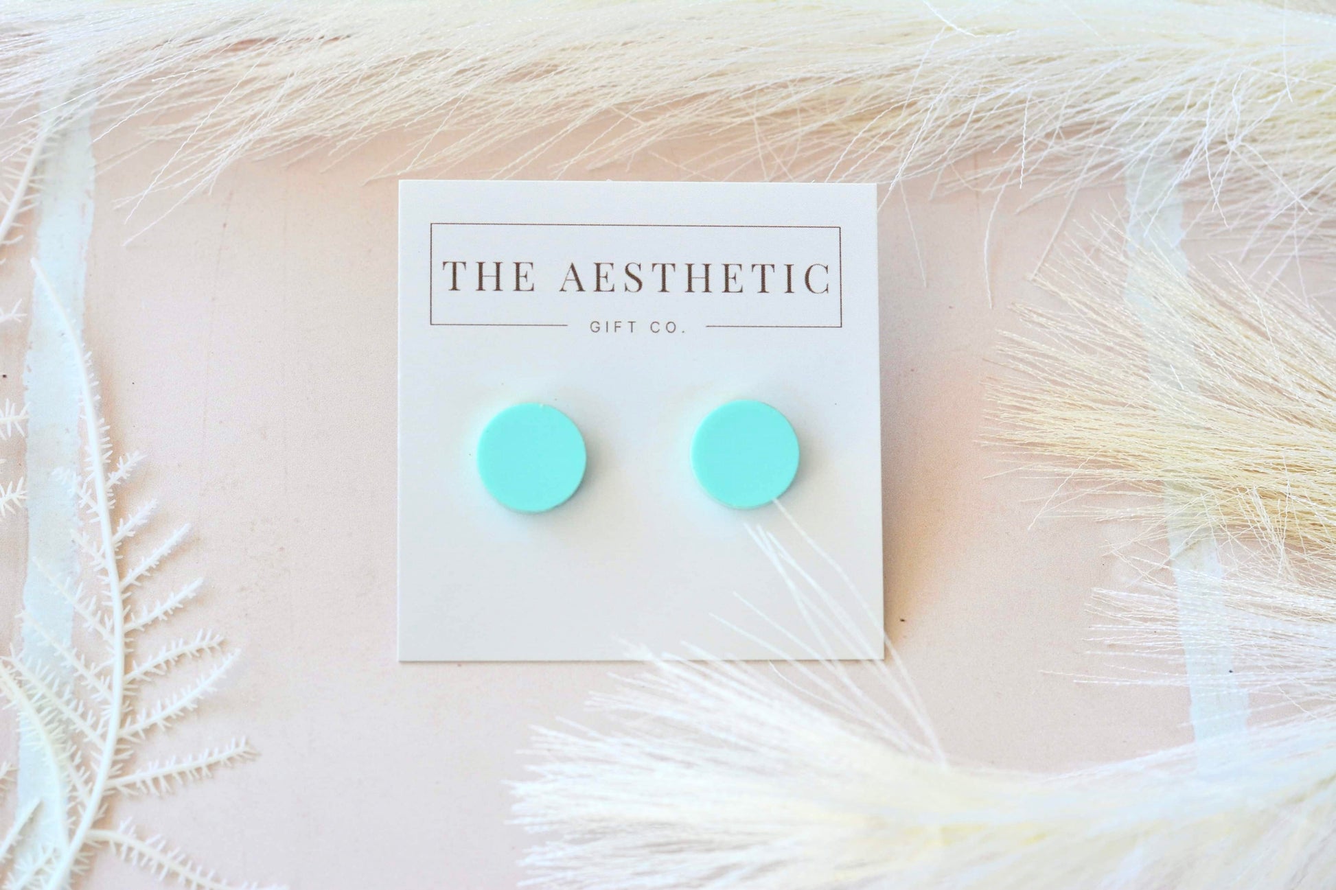 Dot Studs - Mint Green - Premium  from The Aesthetic Gift Co - Just $10.0! Shop now at The Aesthetic Gift Co