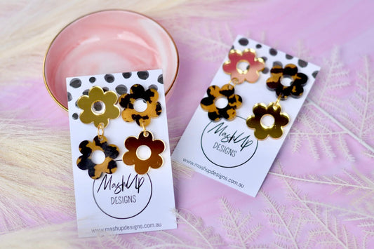 Stacy Spring Flowers - Premium Earrings from MashUp Designs - Just $29.99! Shop now at The Aesthetic Gift Co