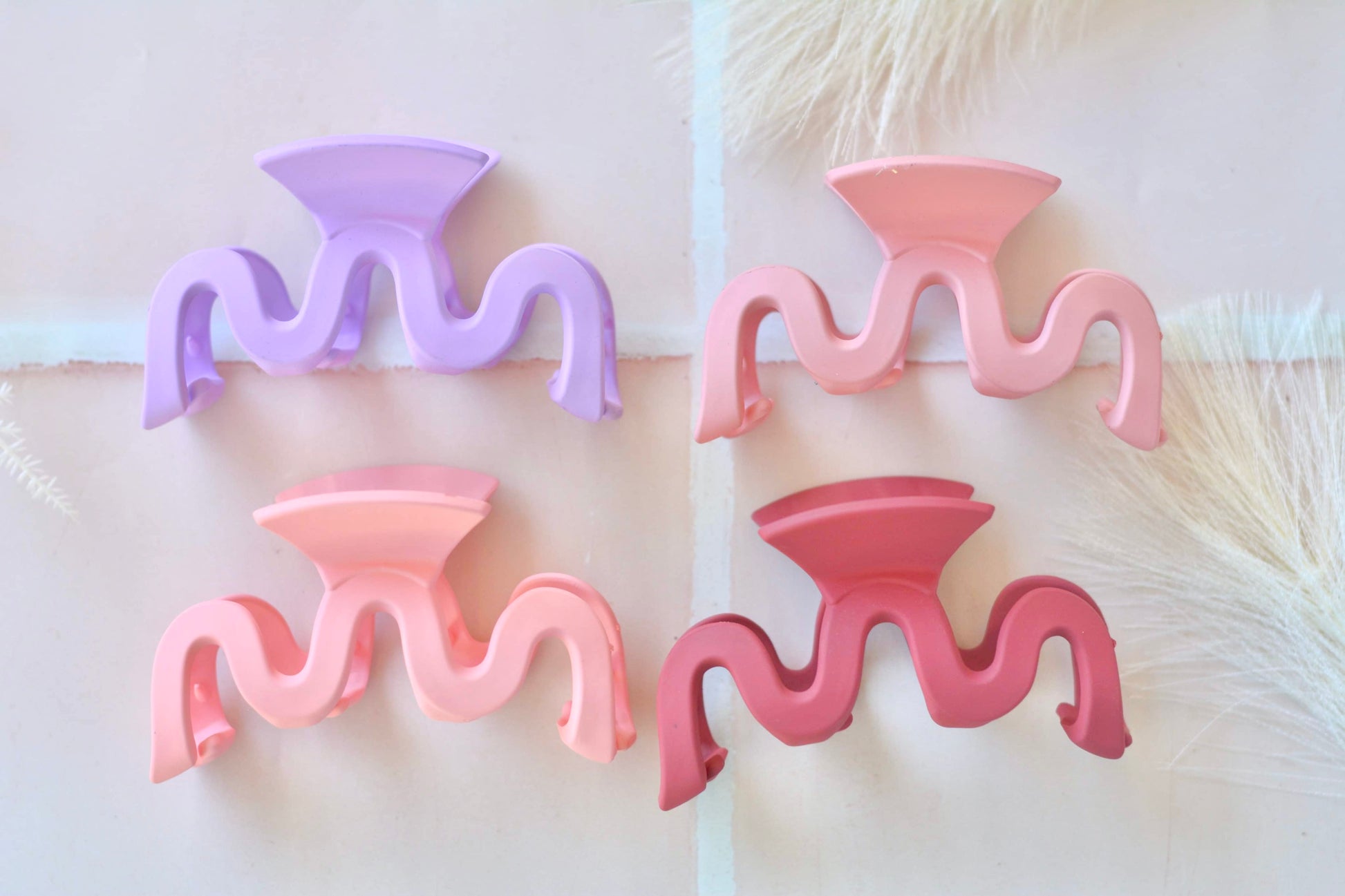 Betty Claw Clips Pink/Purple - Premium Hair Claw from The Aesthetic Gift Co - Just $21.00! Shop now at The Aesthetic Gift Co