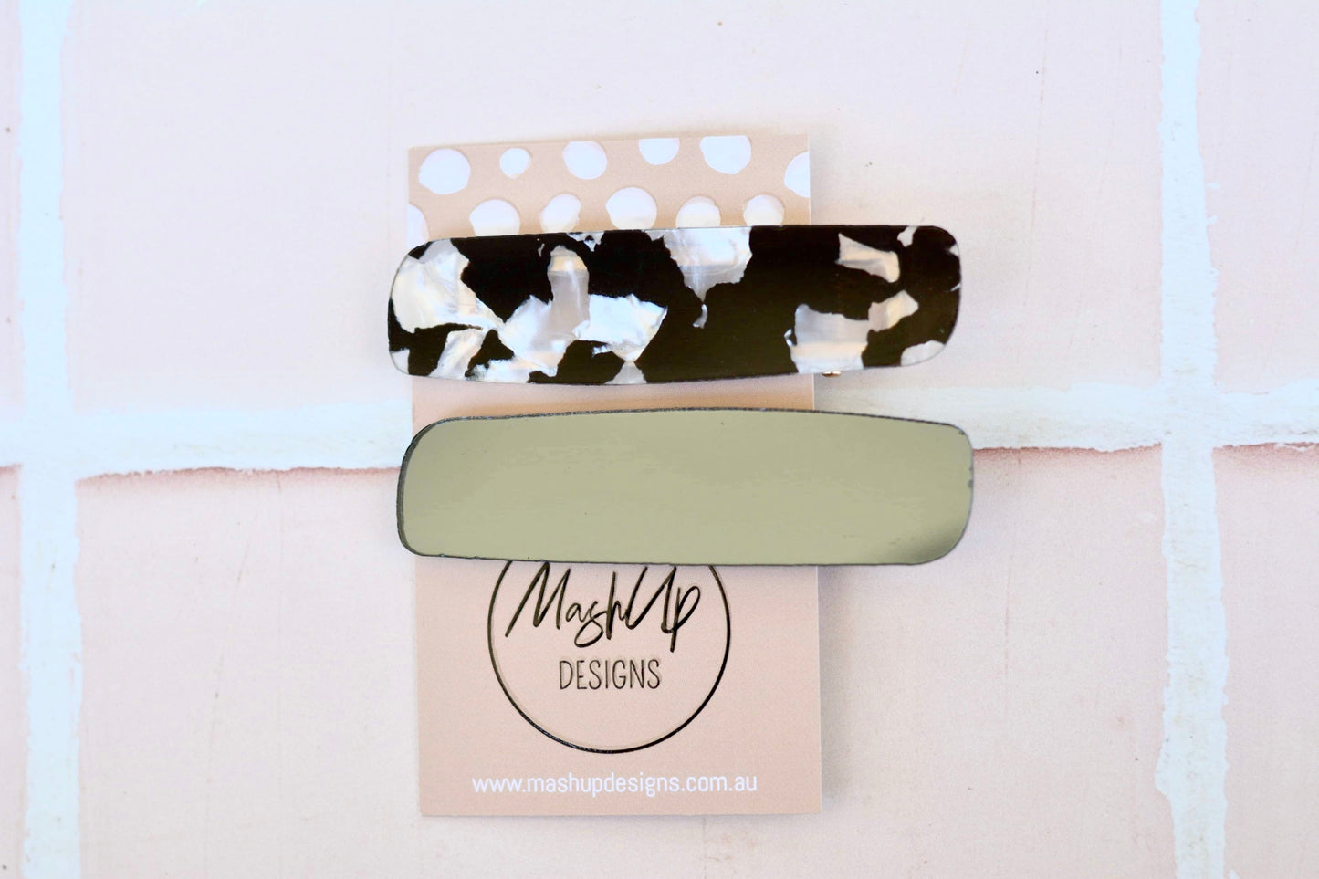 Acrylic Hair Clips - Tortoise Black - Premium  from The Aesthetic Gift Co - Just $15.00! Shop now at The Aesthetic Gift Co