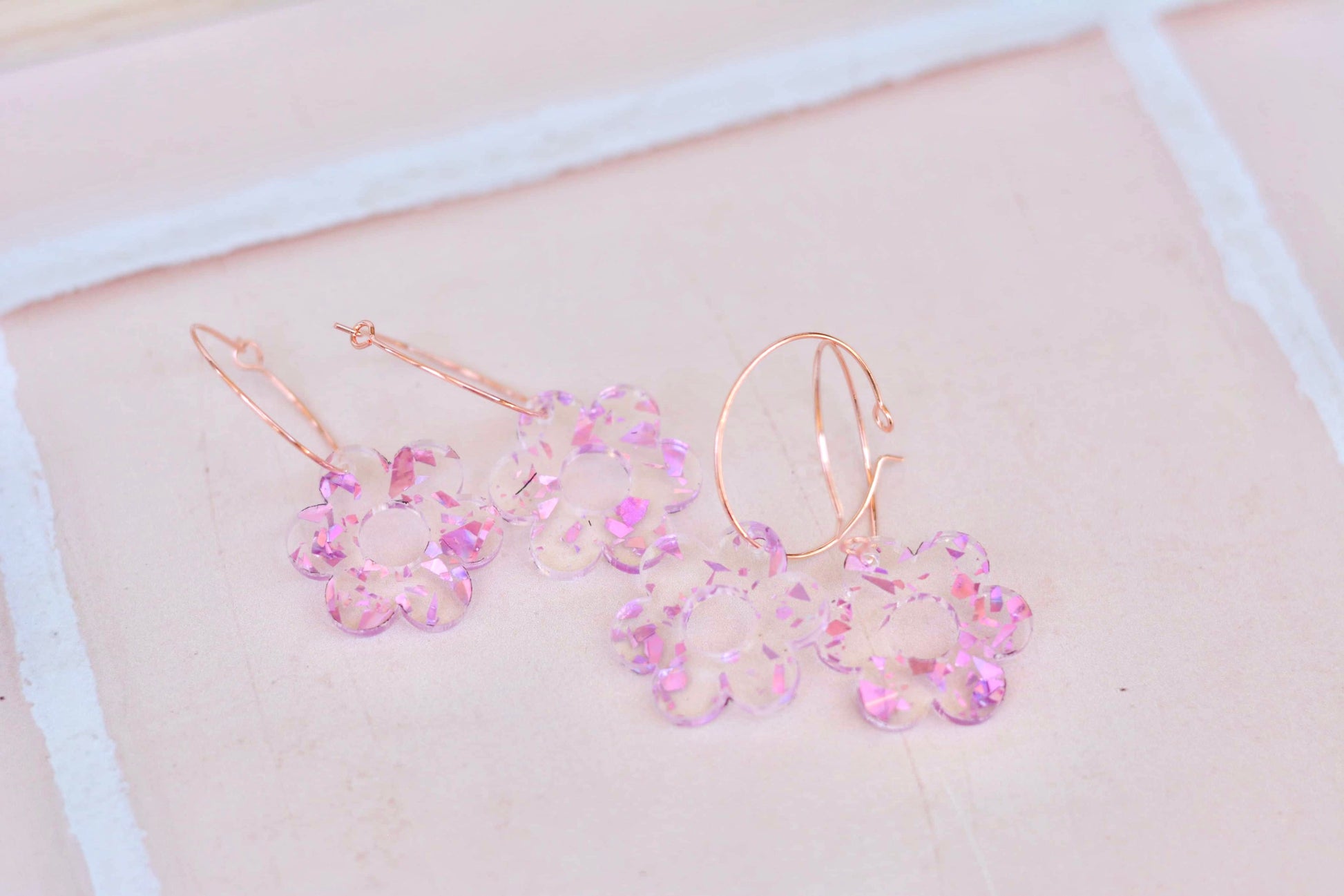 Sophie Flower Hoops - Premium  from The Aesthetic Gift Co - Just $29.99! Shop now at The Aesthetic Gift Co