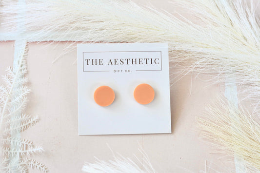 Dot Studs - Orange Sherbert - Premium  from The Aesthetic Gift Co - Just $10.0! Shop now at The Aesthetic Gift Co